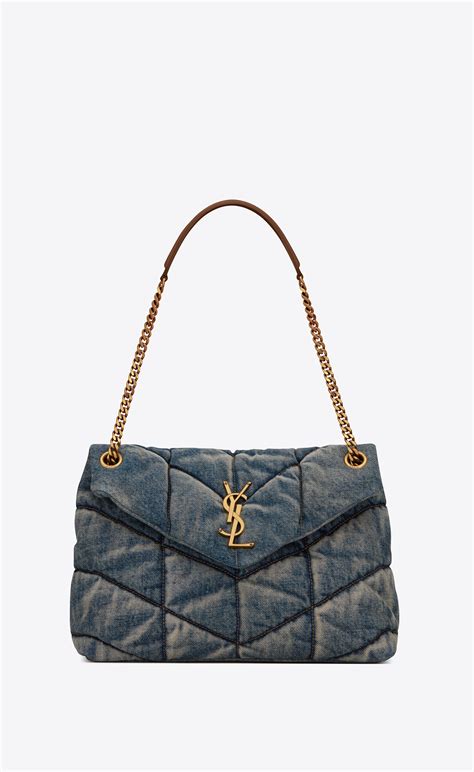 yves saint laurent taschen schwaz|yves saint laurent denim bag.